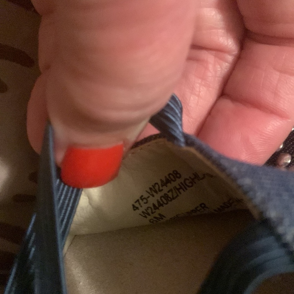 White mountain size 6 blue denim espadrilles - Picture 14 of 14